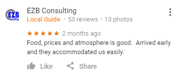 the lakes lounge review on google